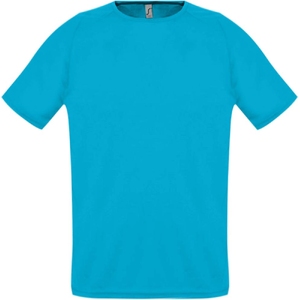 Футболка унисекс Sporty 140 бирюзовая, размер 3XL