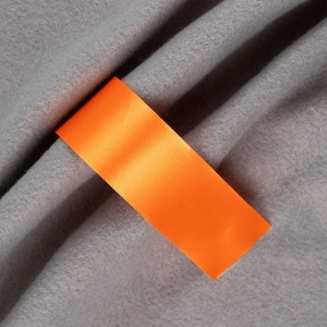 Лента сатиновая Satin 35 XXL, оранжевая, 210 см