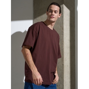 Футболка Oversize Premium, коричневая (шоколад), размер S