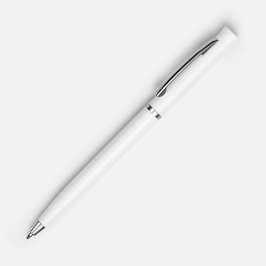 Ручка шариковая Euro Chrome, белая