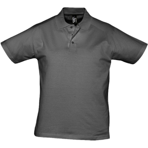 Рубашка поло мужская Prescott men 170 темно-серая, размер 3XL
