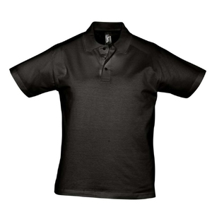 Рубашка поло мужская Prescott men 170 черная, размер S