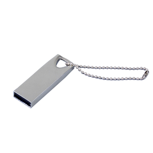 USB 2.0-флешка на 16 Гб с мини чипом, компактный дизайн, стильное отверстие для цепочки