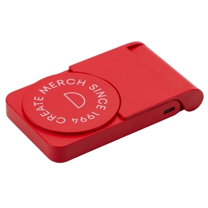 Внешний магнитный аккумулятор "MagnIQ", красный, 5000 mAh (тампопечать)
