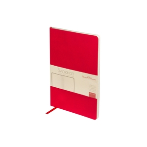 Блокнот А5 "Megapolis Flex Velvet", красный