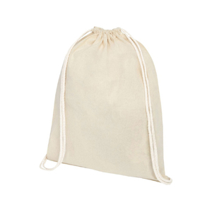 Рюкзак со шнурком Tenes из хлопка плотностью 140 г/м2, natural