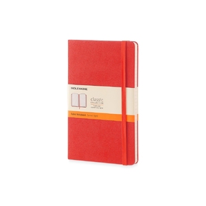 Записная книжка Moleskine Classic (в линейку) в твердой обложке, Large (13х21см), красный