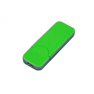 USB-флешка на 64 ГБ в стиле I-phone, прямоугольнй формы, зеленый