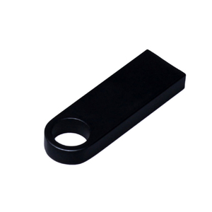 USB 2.0-флешка на 64 Гб с мини чипом и круглым отверстием, черный