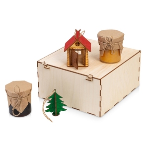 Подарочный набор «Decoration Deluxe» 2.0 с двумя видами варенья, натуральный