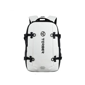 Рюкзак спортивный TORBER ЭКСТРИМ 18", белый/чёрный, 31 х 12 х 46 см, 17л