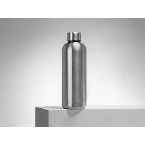 Вакуумная термобутылка "Cask" Waterline, 500 мл, тубус, серебристый глянцевый