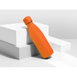 Вакуумная термобутылка "Vacuum bottle C1", soft touch, 500 мл, оранжевый