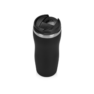 Термокружка "Mony Steel" 350 мл, soft touch, черный (Р)