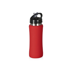 Бутылка для воды "Bottle C1", сталь, soft touch, 600 мл, красный (Р)