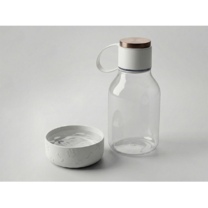 Бутылка для воды 2-в-1 «Dog Bowl Bottle» со съемной миской для питомцев, 1500 мл, белый