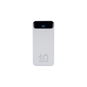 RIVACASE VA2540 (10 000mAh), QC/PD 20W внешний аккумулятор с дисплеем, белый 12/48